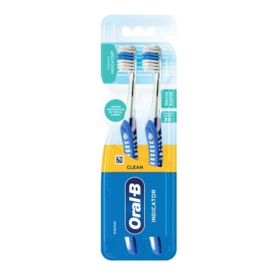 Escova Dental Oral-B Indicator Plus 30 2 Unidades