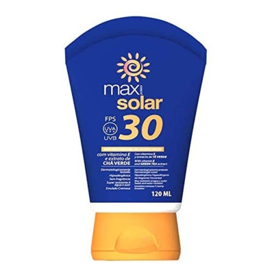 Max Solar – Protetor Solar Facial e Corporal – FPS 30 – Bisnaga 240 ml
