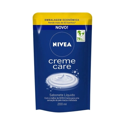 Sabonete Líquido Nivea Refil Creme Care 200ml