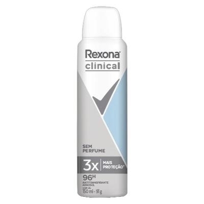 Antitranspirante Aerosol Rexona Clinical Sem Perfume 150ml