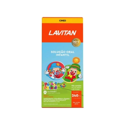Lavitan Kids Laranja – Suplemento Vitamínico Líquido Infantil – 240 ml