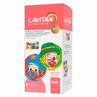 Lavitan kids laranja 240ml 