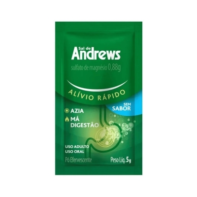 Antiácido Sal de Andrews 1 Sachê de 5g Efervescente