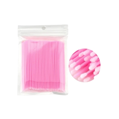 Microbrush para Extensão de Cílios 100 Un – Microbrush Descartável para Extensão de Cílios 100 Unid
