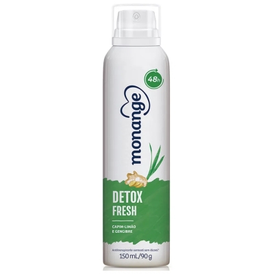 Desodorante Aerossol Monange Feminino Detox Fresh 150ml
