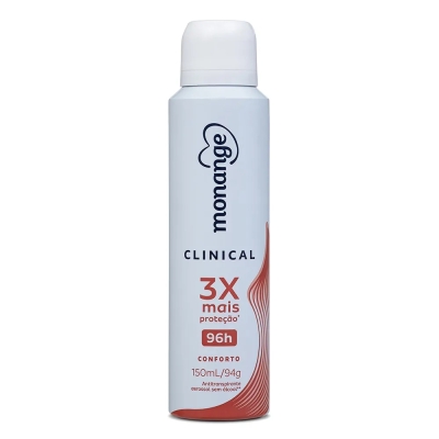 Desodorante Aerossol Monange Clinical Conforto Feminino 150ml