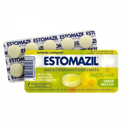 Estomazil mastig.abacaxi 10cps