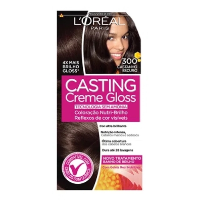 Tintura Casting Creme Gloss N° 300 Castanho Escuro 1 Unidade