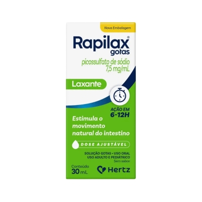 Rapilax Gotas 7,5mg/mL – Laxante Oral – Frasco 30ml