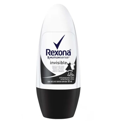 Desodorante Roll-On Rexona Feminino Invisible 50ml