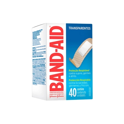 Band-Aid Transparente C/ 40 Unidades