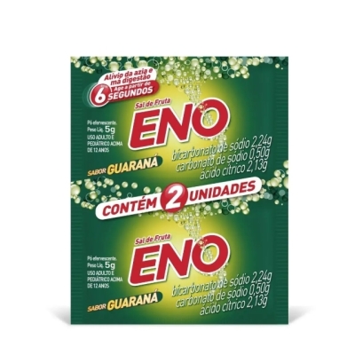 Sal de Fruta Eno Guaraná Pó Efervescente 5g 2 envelopes