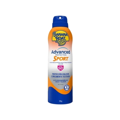Banana Boat Advanced Protection Sport Aero – Protetor Solar Corporal Aerosol – FPS 50 – 170g