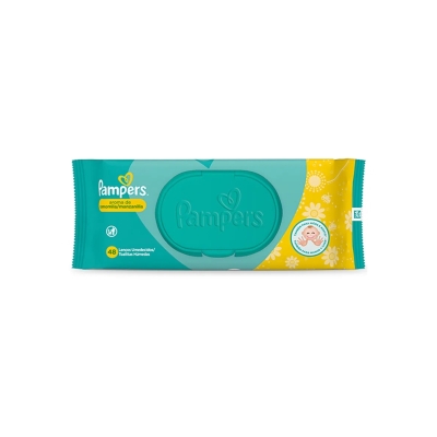 Lenço Umedecido Pampers Aroma de Camomila 48 Unidades