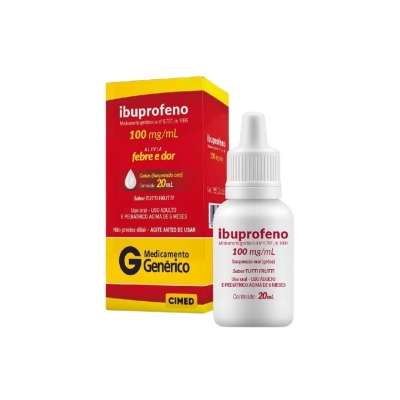 Ibuprofeno 100mg/ml Gotas Genérico Cimed 20ml