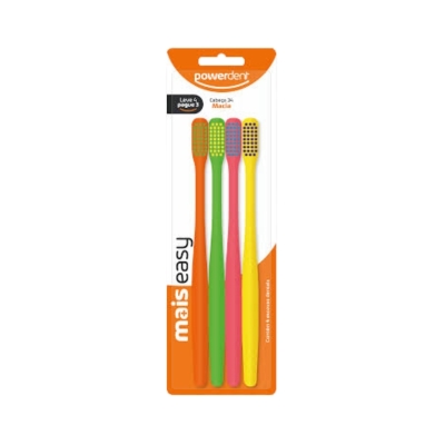 Escova Powerdent Mais Easy 4un