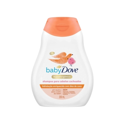 Dove Baby Shampoo Hidratação Enriquecida Cabelos Cacheados 200ml