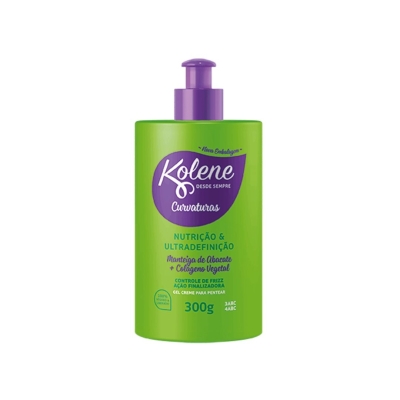 Creme para Pentear Kolene Curvaturas 300ml Manteiga de Abacate + Colágeno Vegetal 