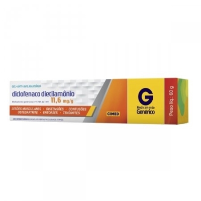 Cimed Diclofenaco Dietilamônio Gel 60g