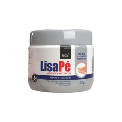 Creme Hidratante para Pés Lisa Pé Antiodor BioSoft 120g 