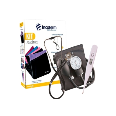Kit Acadêmico Incoterm KA100 Preto – Conjunto Básico para Diagnósticos Clínicos 