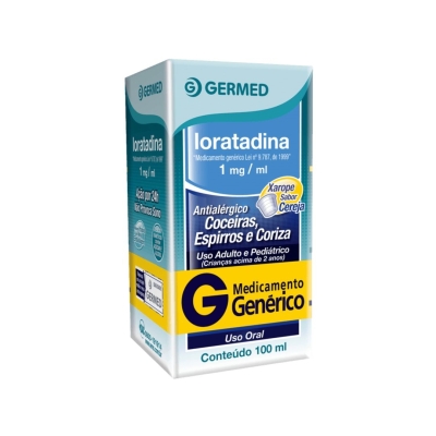 Loratadina Airela 1mg/ml Xarope – 100ml – Sabor Abacaxi