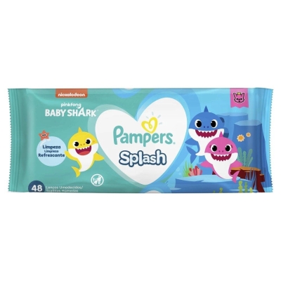 Lenço Umedecido Pampers Splashers 48 Unidades