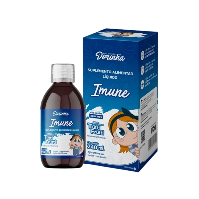 Dorinha Imune + Multivitamínico Sem Açúcar Sabor Tutti-Frutti