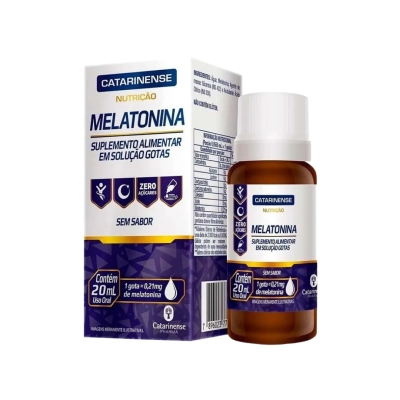 Melatonina Catarinense Nutrição Sem Sabor 0,21 mg – Suplemento Alimentar em Gotas 20 ml