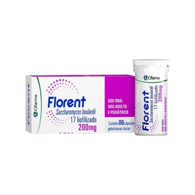 Florent 200 mg – Probiótico – 6 Cápsulas