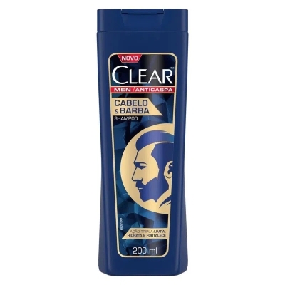 Shampoo Clear Men Cabelos e Barbas 200ml