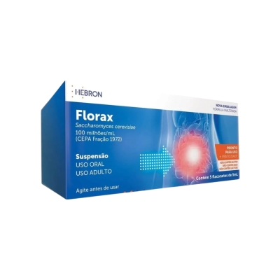 Florax ADT 5 flaconetes de 5 mL — Suspensão probiótica oral.
