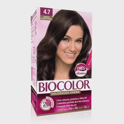 Tintura Biocolor 4.7 Marrom Escuro 1 Unidade