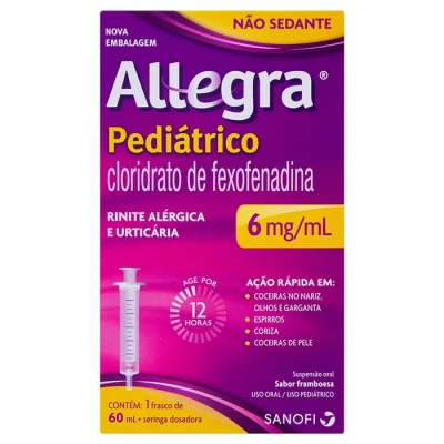 Allegra Pediátrico – Suspensão Oral 60 mL