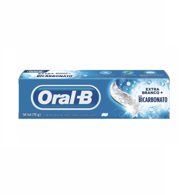 Creme Dental Oral-B Anticáries Com Bicarbonato 70g