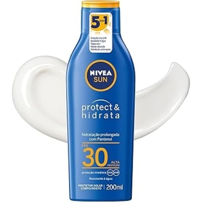 NIVEA SUN Protect & Hidrata – Protetor Solar Corporal – FPS 30 – Frasco 125ml