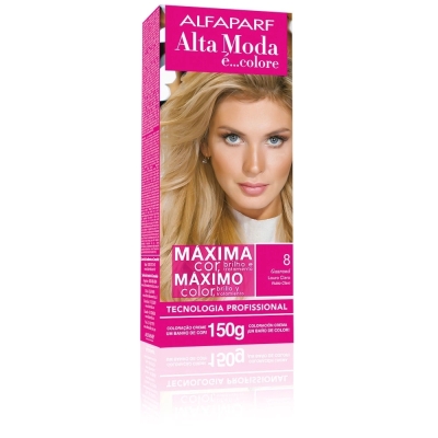 Tintura Alta Moda 8.0 Louro Claro 150g