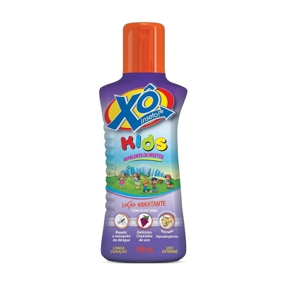 Repelente Xô Inseto Kids Loção 100 ml Repelente de insetos infantil em loção com aroma de uva 