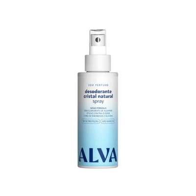 Alva Desodorante Spray Cristal Natural Sem Perfume 120ml