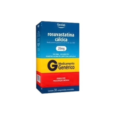 Rosustatin Rosuvastatina Cálcica 20mg – 30 Comprimidos Revestidos