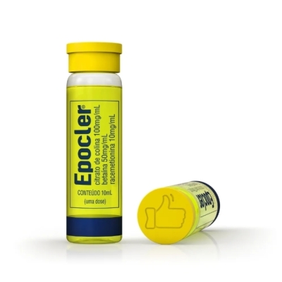 Epocler 10 ml Flaconete - Solução Oral Hepatoprotetora com Citrato de Colina, Betaína e Racemetionin