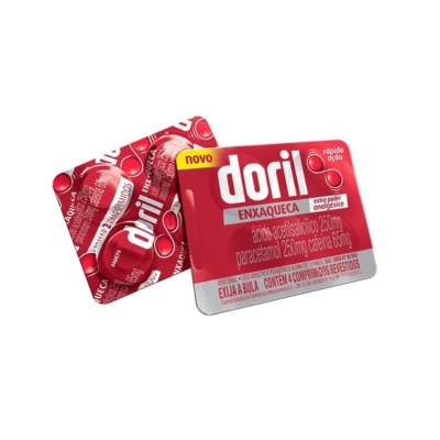 Doril Enxaqueca 4 Comprimidos - Tratamento de Enxaquecas e Dores Moderadas