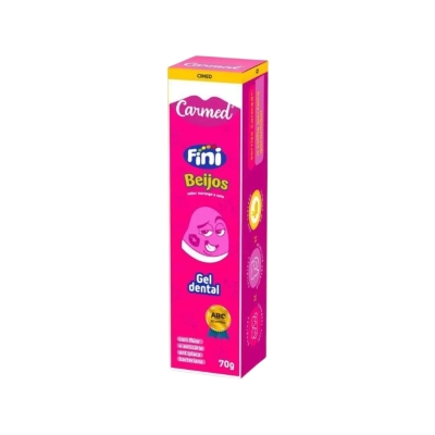  Gel Dental Carmed Fini Beijos com Flúor 70g