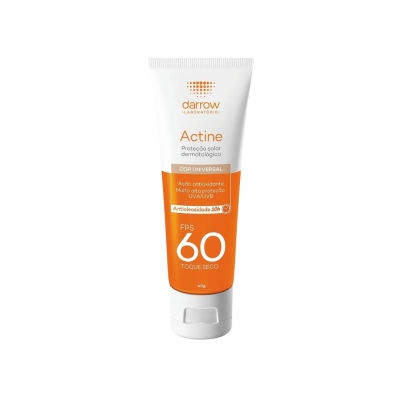Darrow Actine – Protetor Solar Facial Antioleosidade com Cor – FPS 60 – 40 g