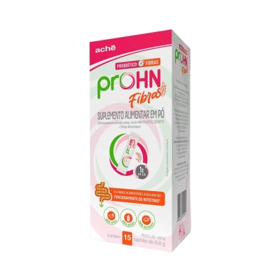 Probiótico Prohn Fibras Sem Sabor sachê 6,8 g – 15 unidades