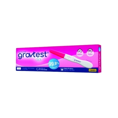 Teste de Gravidez Gravtest Click Autoteste 1 Unidade