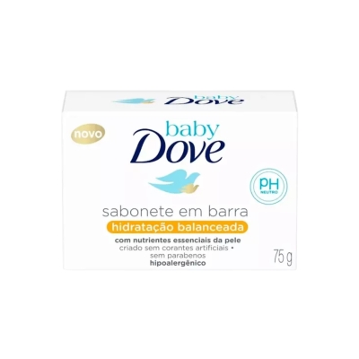 Sab.infantil dove baby hidrat balanc.75g