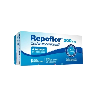 Repoflor 200 mg – Caixa com 6 Cápsulas