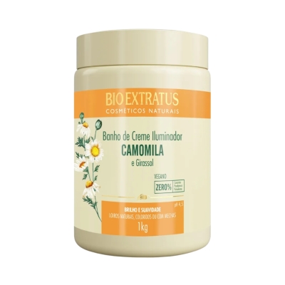 Banho de Creme Bio Extratus Camomila 1Kg — Máscara de Tratamento Capilar