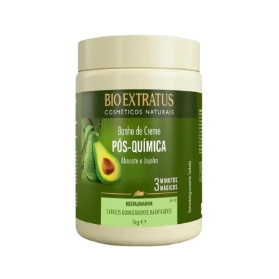 Banho de Creme Bio Extratus Pós-Química 1 Kg — Máscara de Tratamento Capilar
